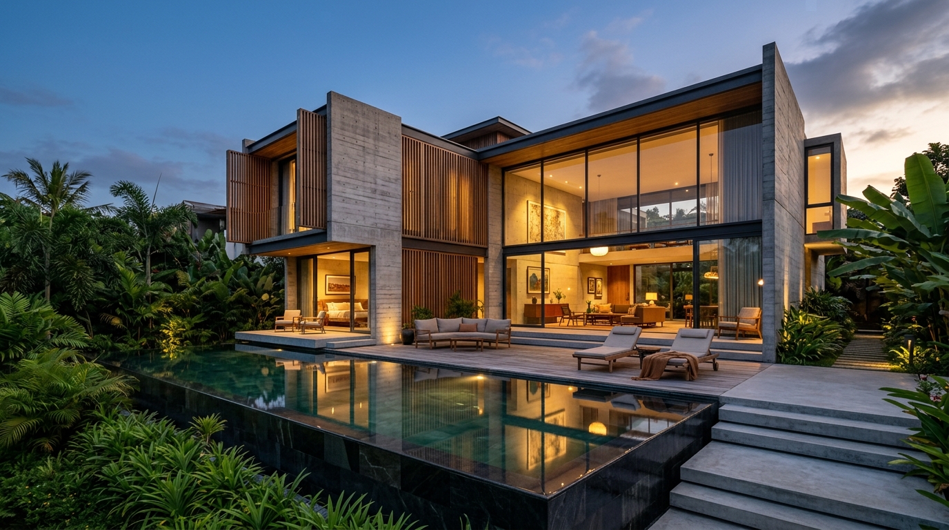 Sisi Rumah Studio Modern Architecture Villa